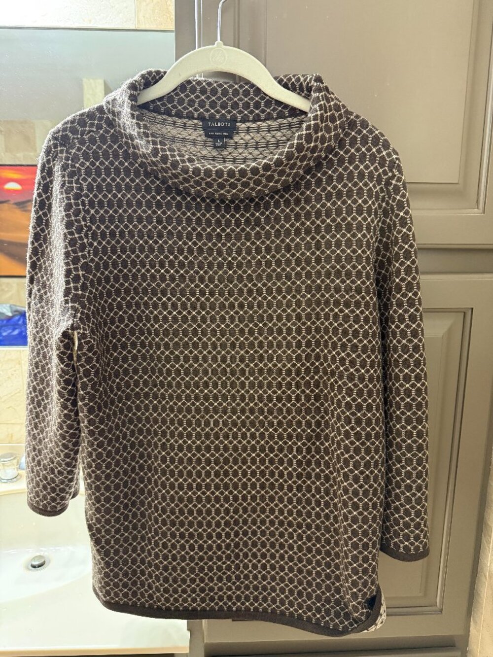 Talbots Merino Wool Tunic Sweater